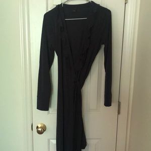 Women’s navy wrap dress